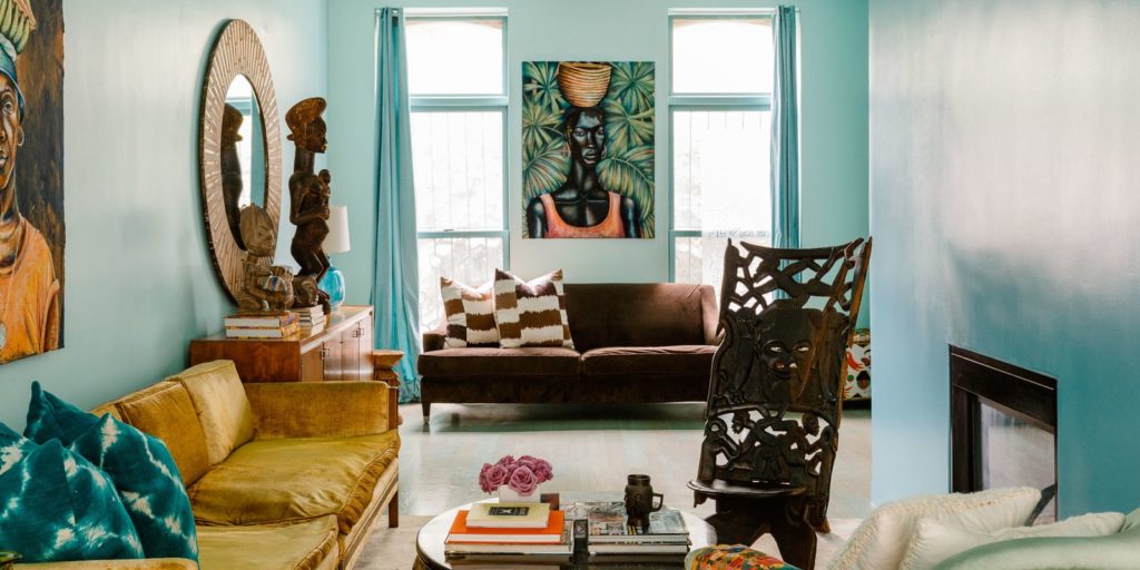 A colorful home with Caribbean accents